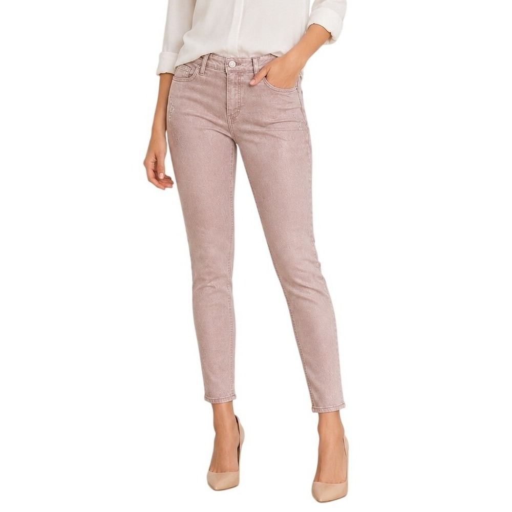 LC Lauren Conrad Pink Rose Gold Skinny Ankle Jeans Women's 4